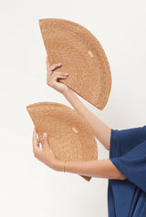 Abanico hand bag camel mini