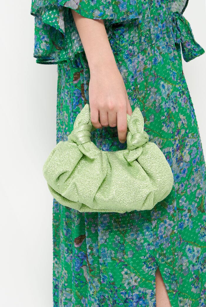 Bernatta Bag Green Lamé