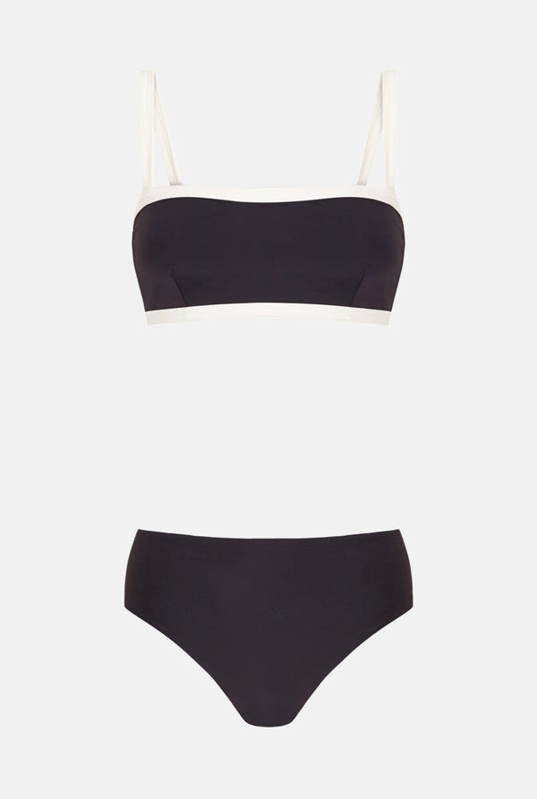 BIKINI TOP BANDEAU ISLA GRIS