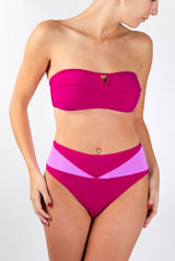 BIKINI TOP BANDEAU SALITRE FUCSIA