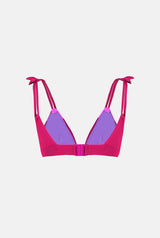 BIKINI TOP ROMBO SALITRE FUCSIA