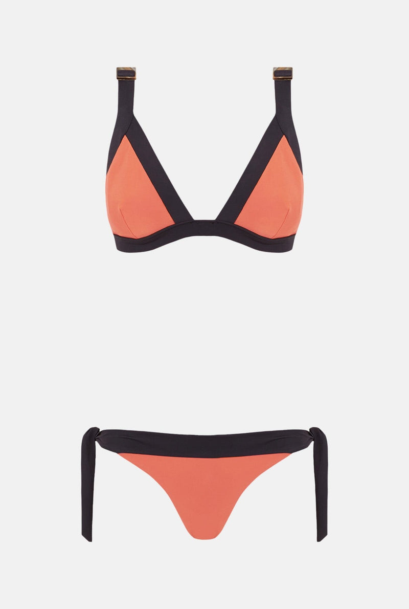 BIKINI TOP TRIANGLE ISLA NARANJA