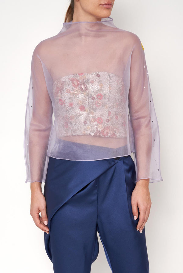 Blusa organza sol y luna
