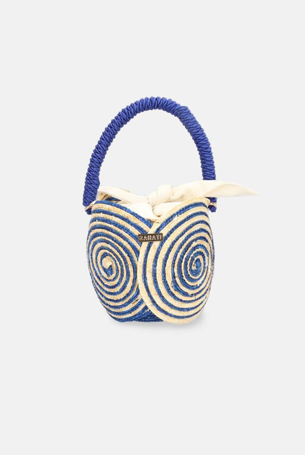 Bolso Yang espiral azul