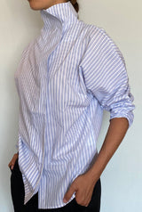 Camisa cierre lateral rayas