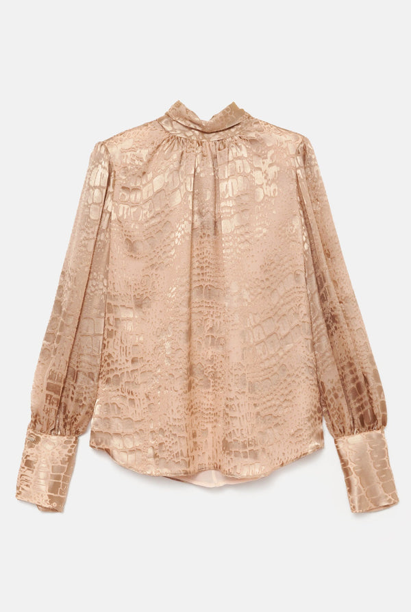 Camisa lazada dorada