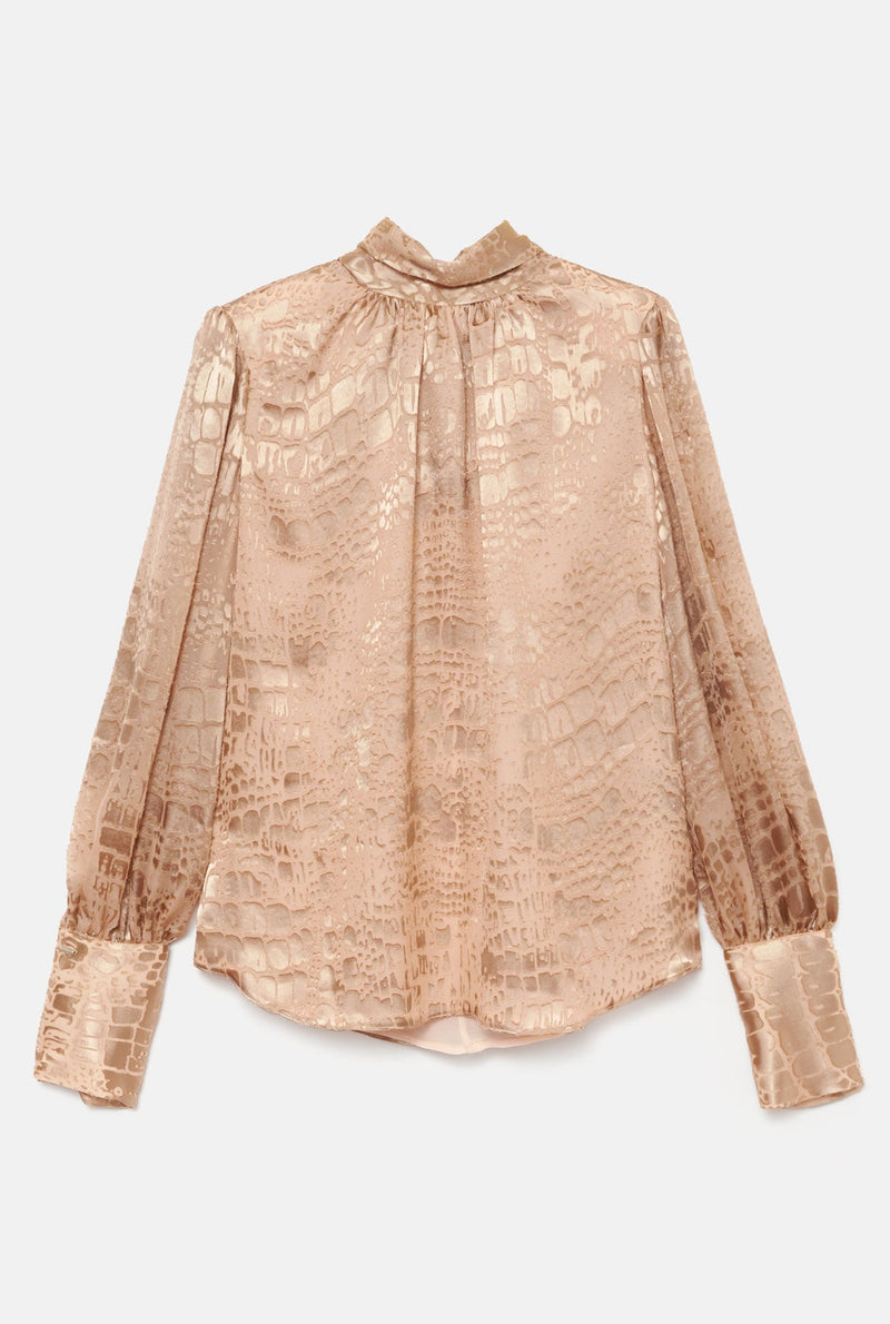 Camisa lazada dorada