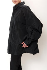 Camisa oversize de tafetán