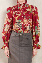 CAMISA VOLANTES FLORES