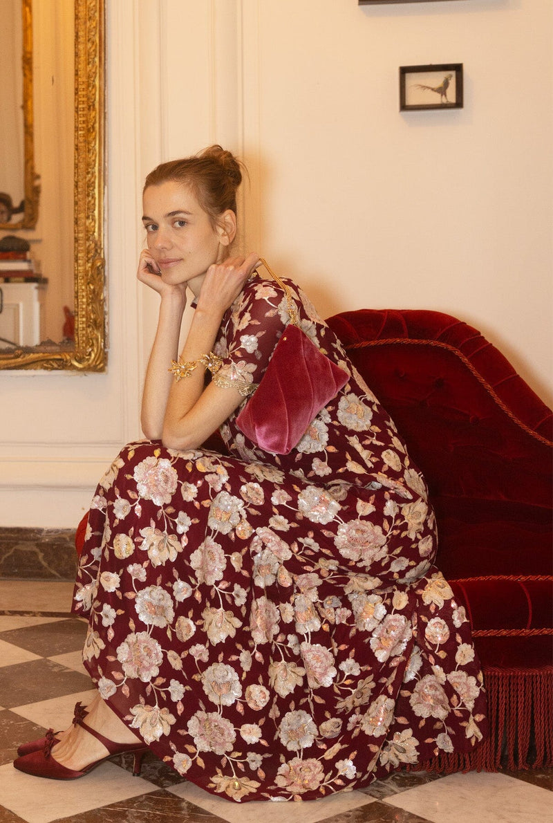 Celia Bordeaux Dress