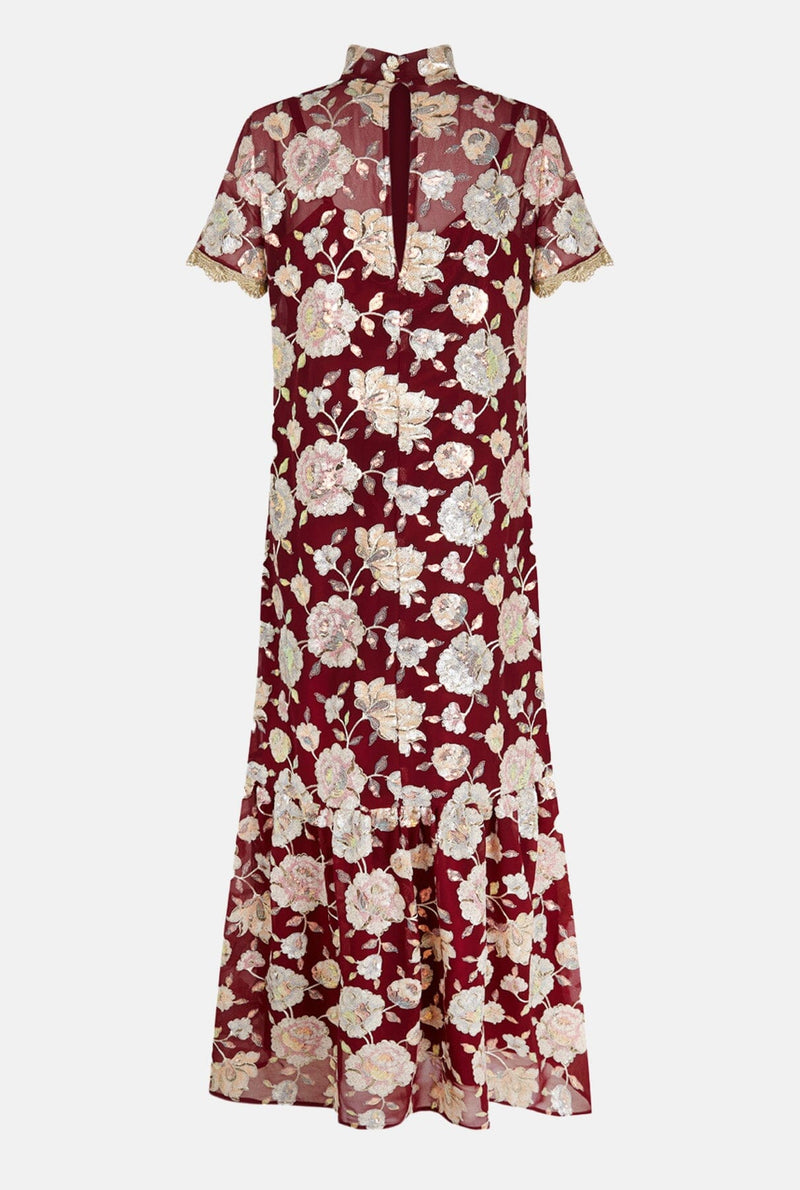 Celia Bordeaux Dress