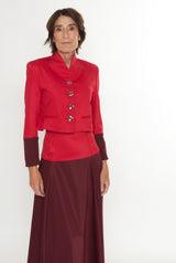 Chaqueta Carmen Rojo- Burdeos