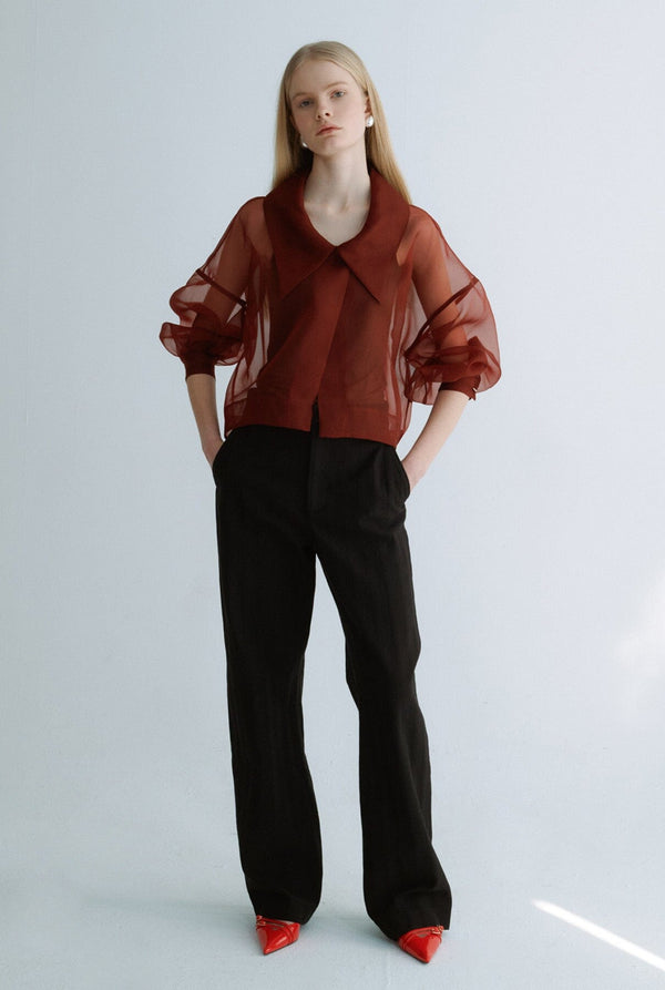 Chaqueta corta organza