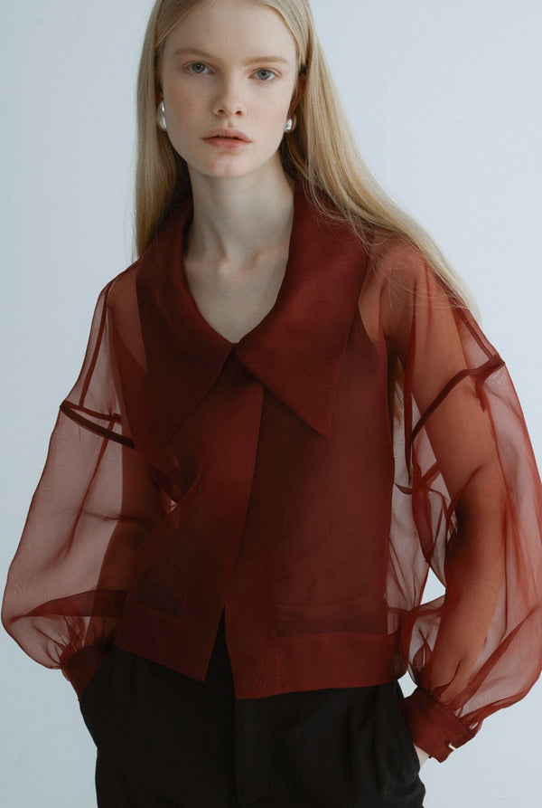 Chaqueta corta organza