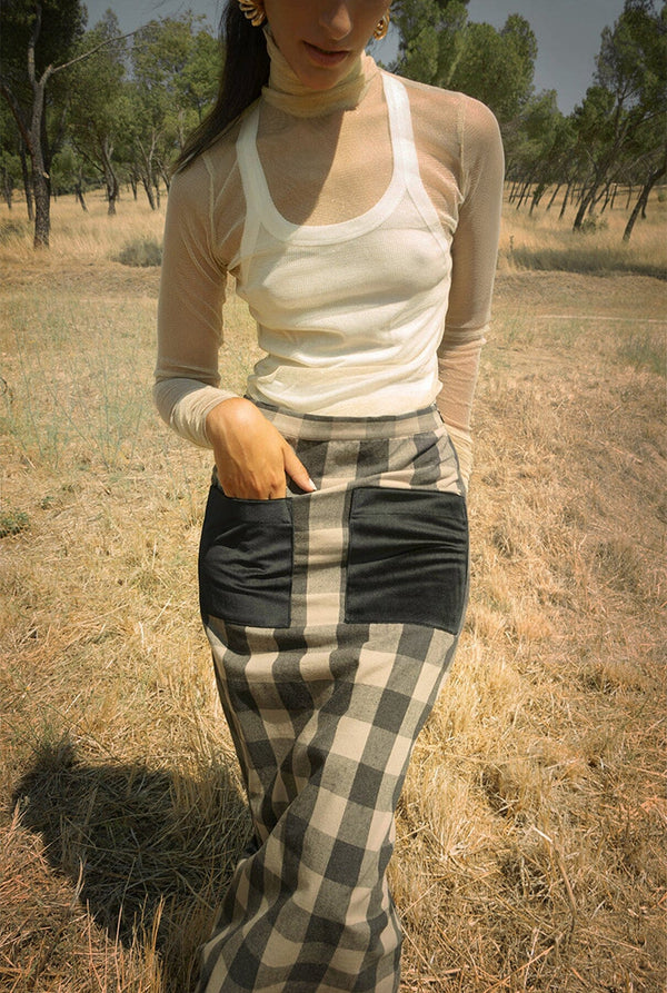 Falda Claudia terciopelo