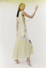 Drapped peonia silk yellow PRE-ORDER