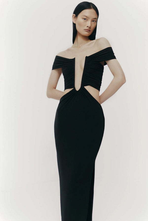 Drapped V dress PRE-ORDER