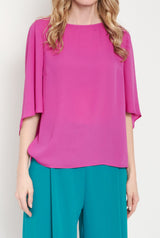 Eboli top fuchsia
