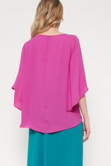 Eboli top fuchsia
