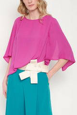 Eboli top fuchsia