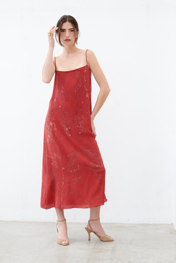 Ecoprint Orange Dress Natural Dye - Pre Order