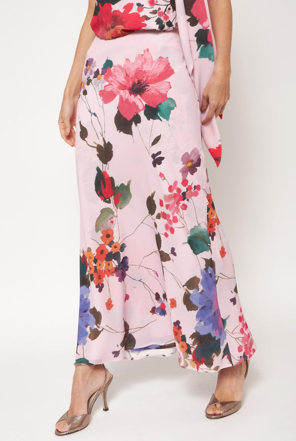 Falda Bies Flores Acuareladas PRE-ORDER