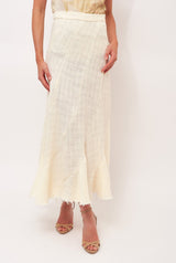 FALDA POIRET ECRU