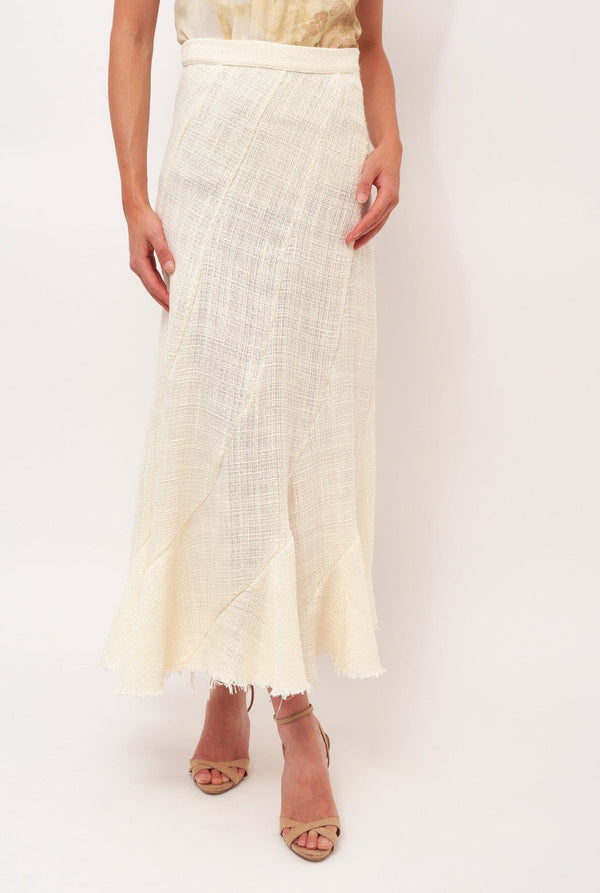 FALDA POIRET ECRU