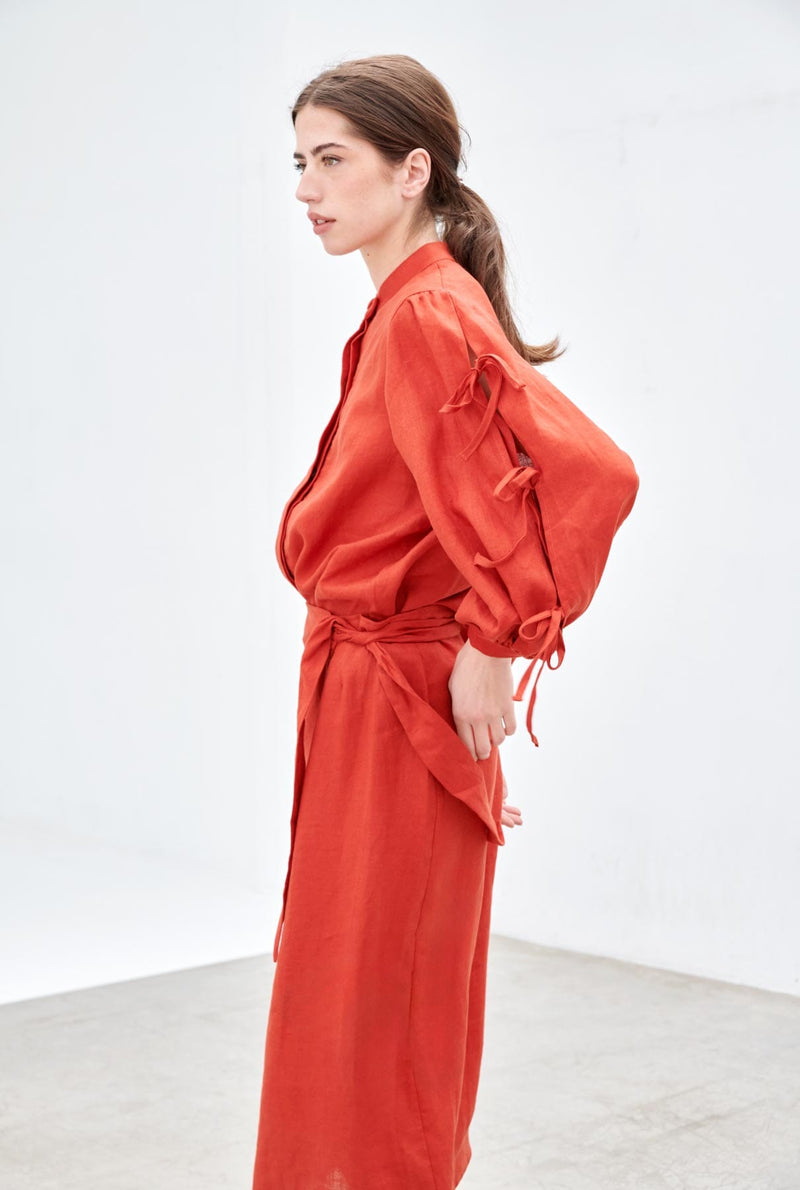 Falda Tiagua Rojo