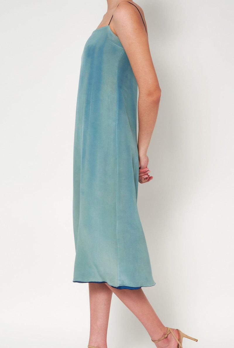 Flor Reversible Midi Blue
