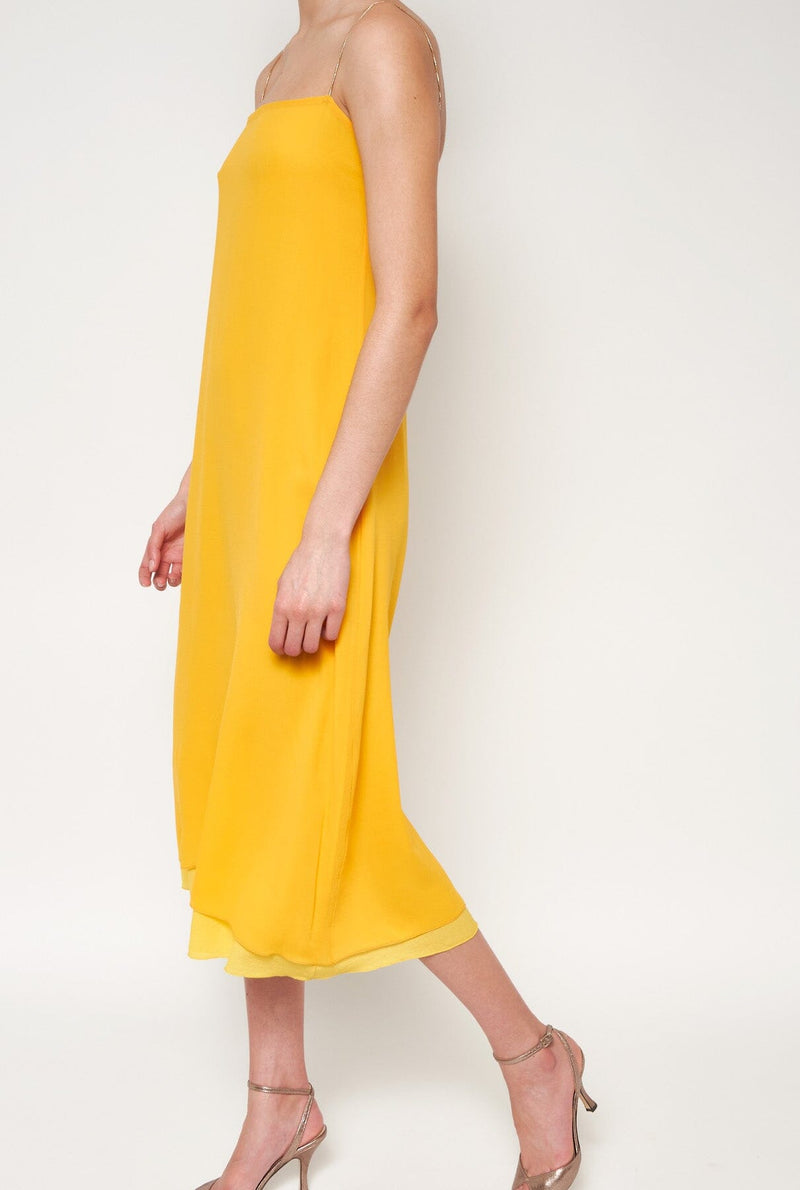 Flor Reversible Midi Yellow