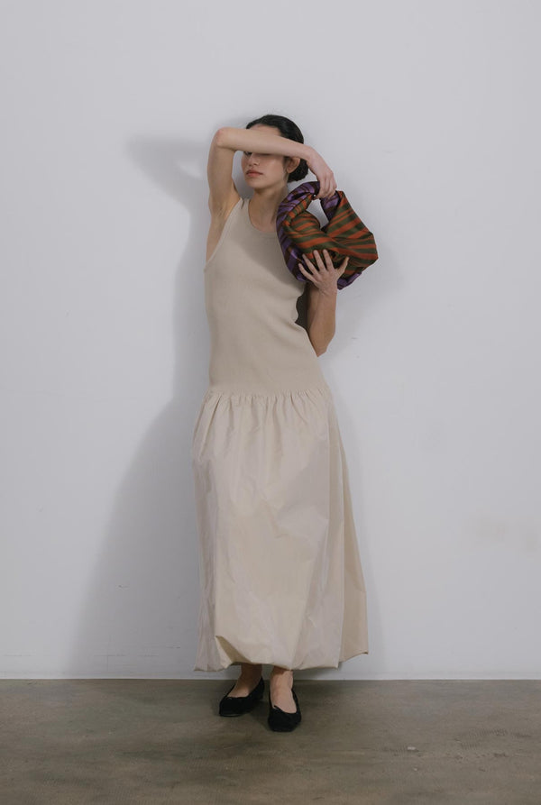 Frida Dress Balloon Beige