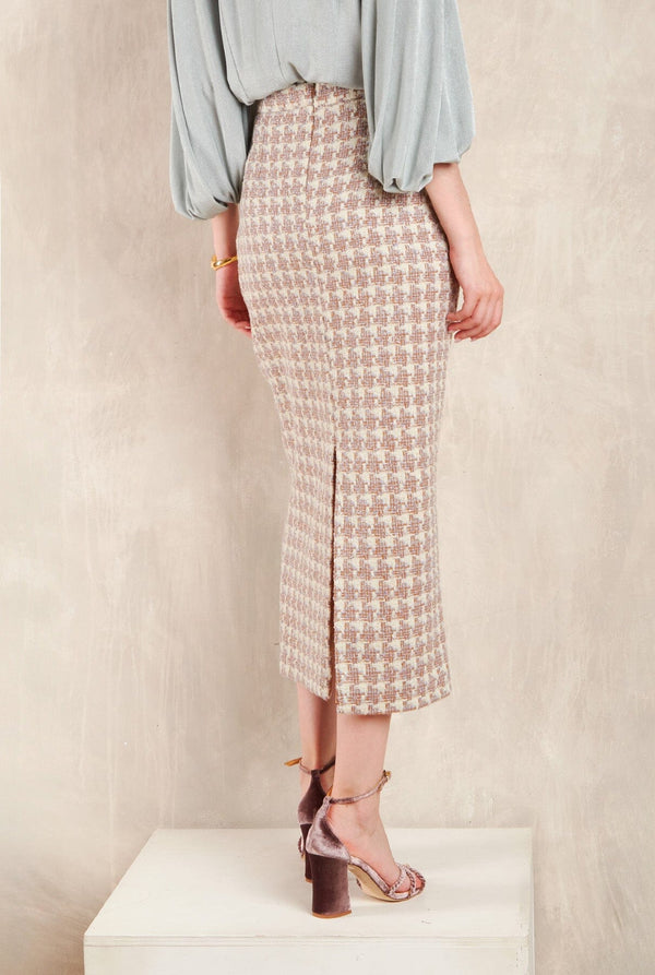 Garbo Midi Tweed Crudo
