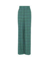 Green checked suit trousers