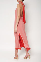 Halter Reversible Extra Long Orange/Pink
