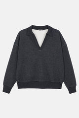 Jersey polo punto gris