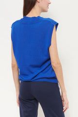 Julia Oversize Vest Blue