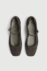 Julieta Mary Janes in Grey Suede