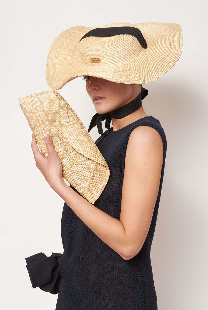 Bolso de mano Baguette natural Mediana