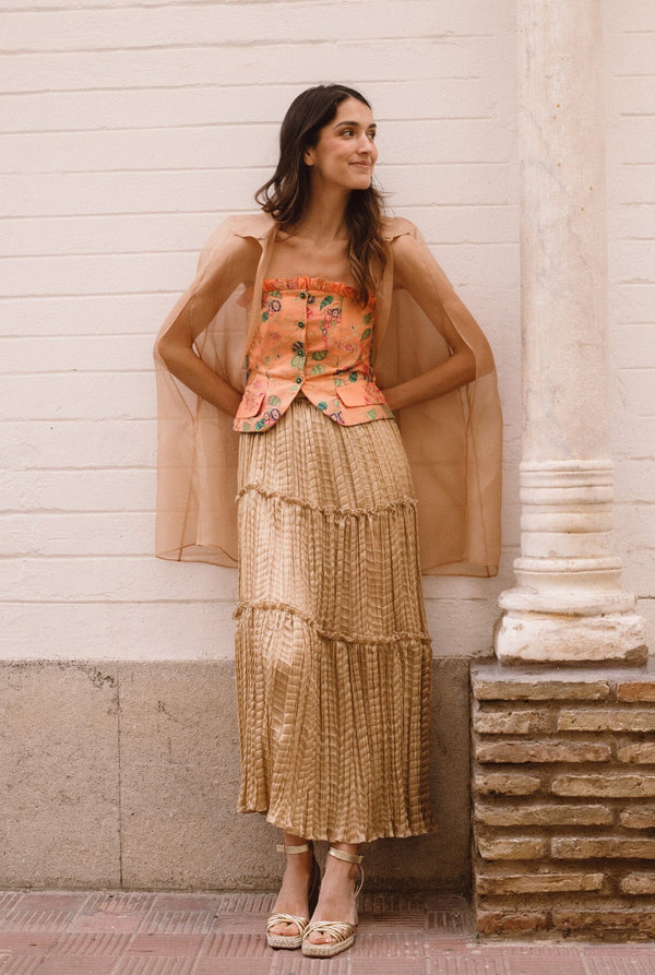Maira Silk Skirt