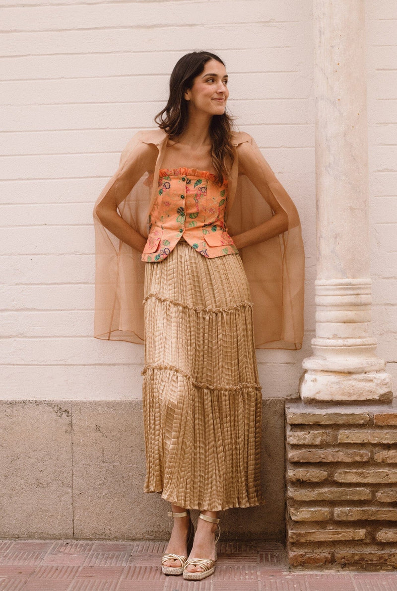 Maira Silk Skirt