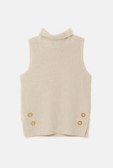 Maria Roll Neck Top Ivory