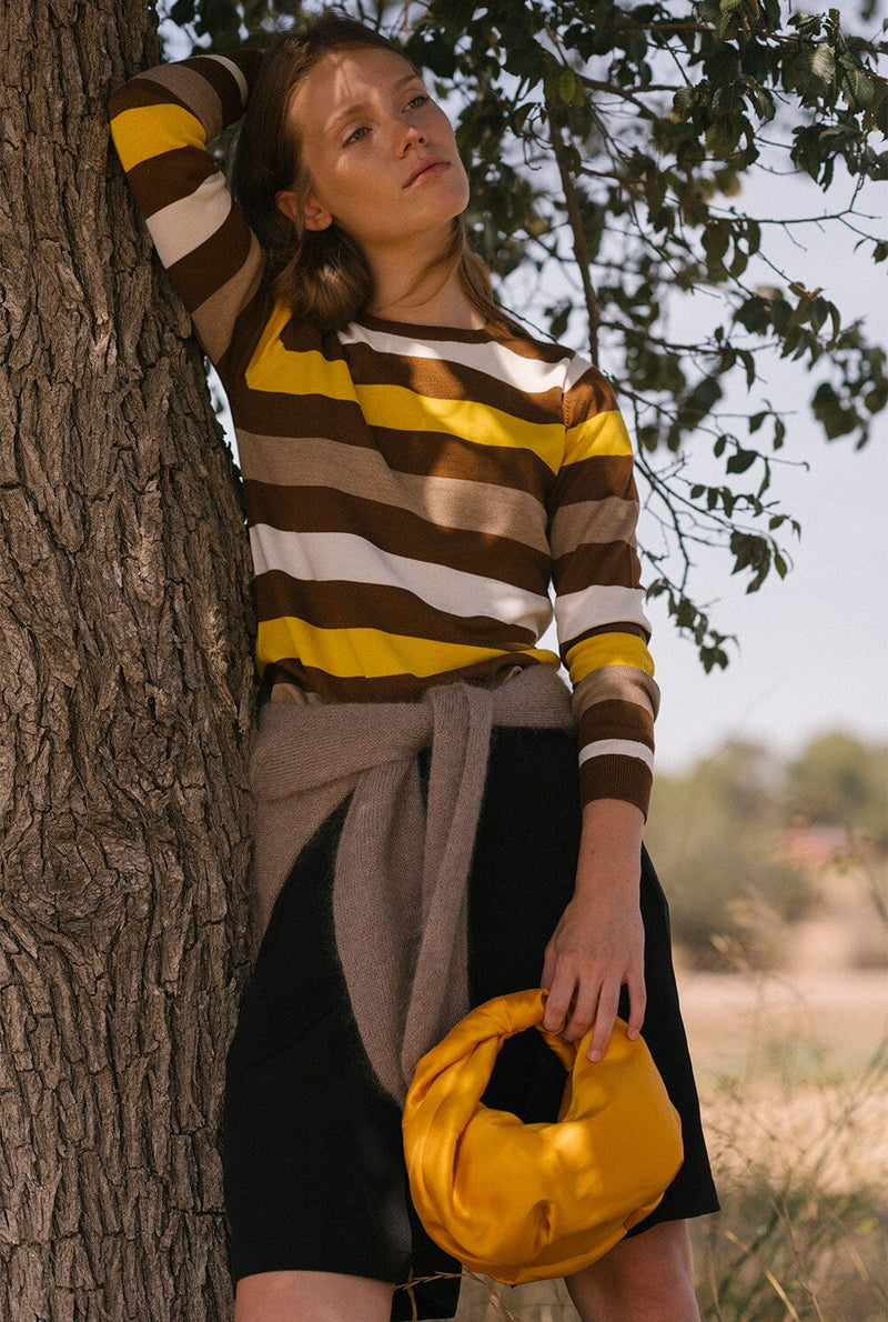 Mariona Crew Neck Brown