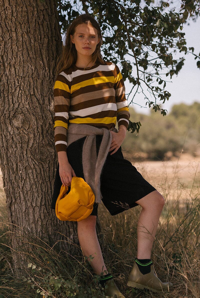 Mariona Crew Neck Brown