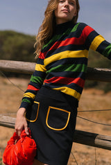 Mariona Roll Neck Navy