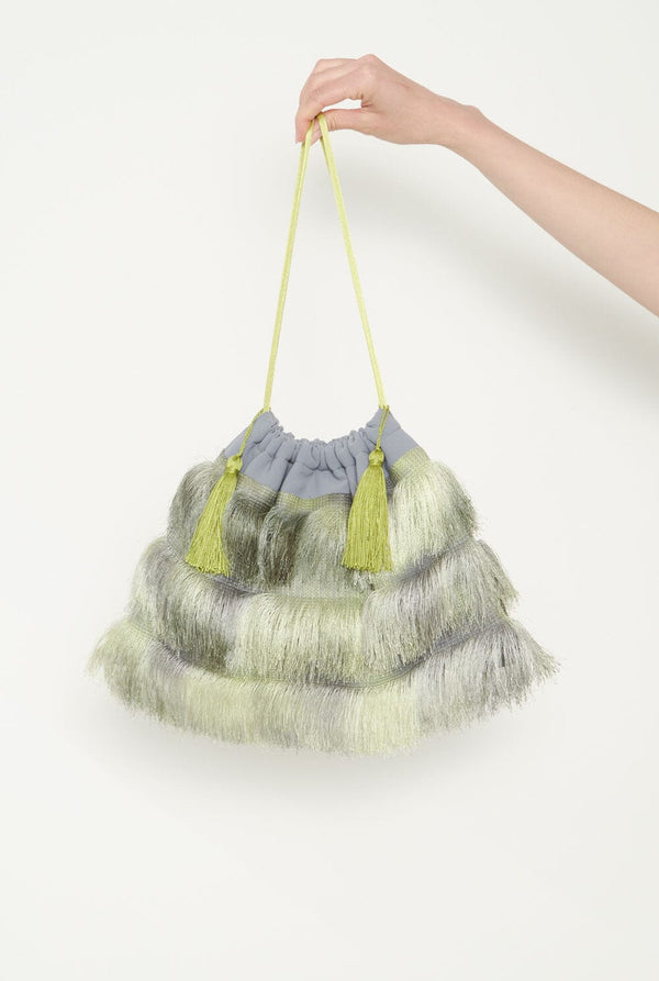 Maxi Omi Fringes Bag Grey