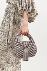Menemsha small ash grey & cream beige