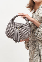 Menemsha small ash grey & cream beige