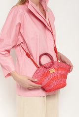 Mini hatbag red and pink