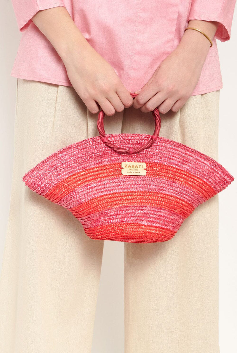 Mini hatbag red and pink